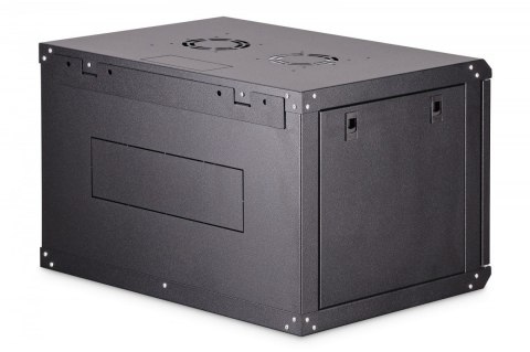 Digitus Szafa sieciowa wisząca Dynamic 19" 7U rack 385x600x450mm, drzwi szyba, czarna, niezłożona, 60kg