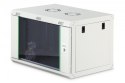 Digitus Szafa sieciowa wisząca Dynamic 19" 7U rack 385x600x450mm, drzwi szyba, szara, niezłożona, 60kg