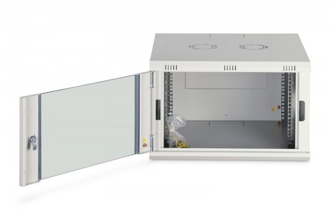 Digitus Szafa sieciowa wisząca Dynamic 19" 7U rack 385x600x600mm, drzwi szyba, szara, niezłożona, 60kg