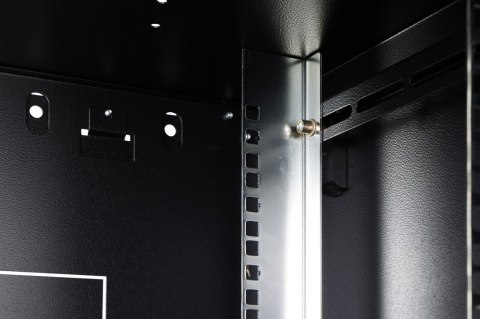 Digitus Szafa sieciowa wisząca Dynamic 19" 9U rack 474x600x450mm, drzwi szyba, czarna, niezłożona, 60kg