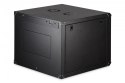Digitus Szafa sieciowa wisząca Dynamic 19" 9U rack 474x600x600mm, drzwi szyba, czarna, niezłożona, 60kg