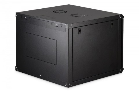 Digitus Szafa sieciowa wisząca Dynamic 19" 9U rack 474x600x600mm, drzwi szyba, czarna, niezłożona, 60kg
