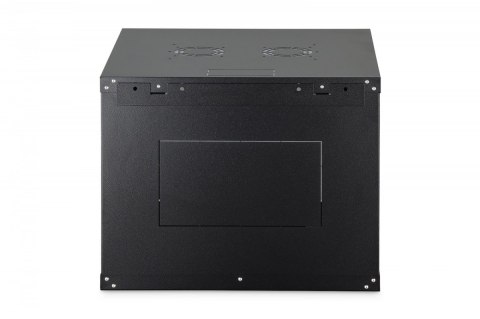 Digitus Szafa sieciowa wisząca Dynamic 19" 9U rack 474x600x600mm, drzwi szyba, czarna, niezłożona, 60kg