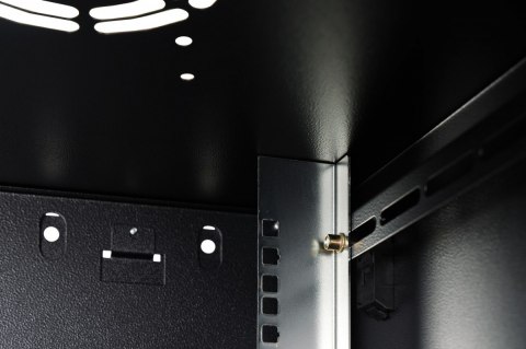 Digitus Szafa sieciowa wisząca Dynamic 19" 9U rack 474x600x600mm, drzwi szyba, czarna, niezłożona, 60kg