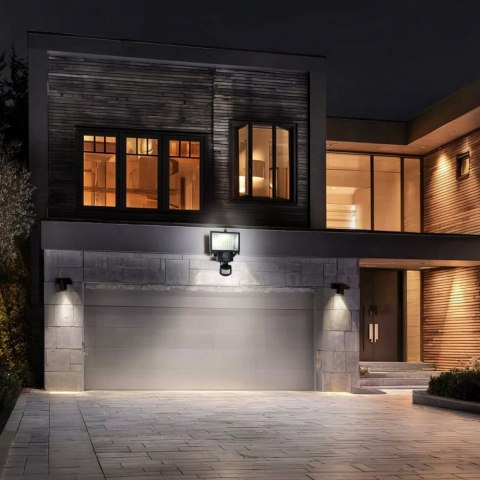 Maclean Naświetlacz solarny LED z czujnikiem IP44 MCE442