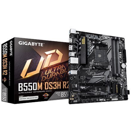 Płyta główna Gigabyte B550M DS3H R2, AMD B550, AM4, 4xDDR4, mATX