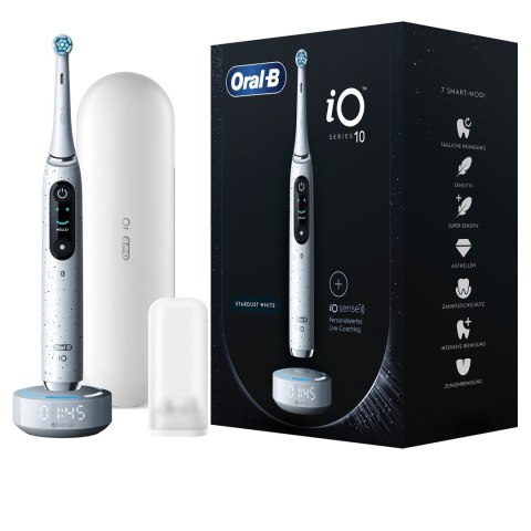 Szczoteczka do zębów ORAL-B iO Series 10 Stardust White elektryczna + ładowarka iO Sense Biały
