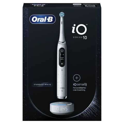 Szczoteczka do zębów ORAL-B iO Series 10 Stardust White elektryczna + ładowarka iO Sense Biały