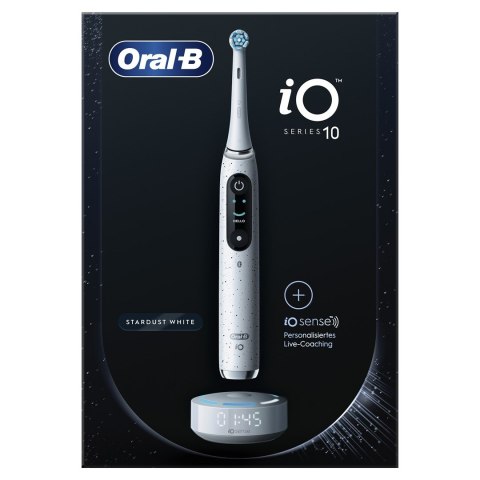 Szczoteczka do zębów ORAL-B iO Series 10 Stardust White elektryczna + ładowarka iO Sense Biały