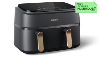 Frytkownice - Philips Ovi Dual 3000 NA352/00 czarny/złoty