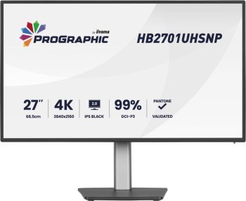 Iiyama ProGraphic HB2701UHSNP-B1 - IPS | 4K | USB-C PW96W | 27''