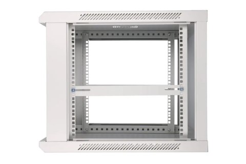 Extralink Szafa rack 9U 600x600 Szara montowana na ścianie