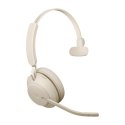 Słuchawki nauszne bezprzewodowe Jabra Evolve2 65 MS Mono Link380c, beige