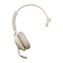 Słuchawki nauszne bezprzewodowe Jabra Evolve2 65 UC Mono Link380a, beige + stand