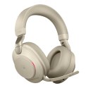 Słuchawki nauszne bezprzewodowe Jabra Evolve2 85 MS Stereo Link380c, beige