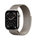 Apple Watch Series 11 GPS + Cellular koperta 46 mm z tytanu w kolorze naturalnym, bransoleta mediolańska w kolorze naturalnym - rozmia