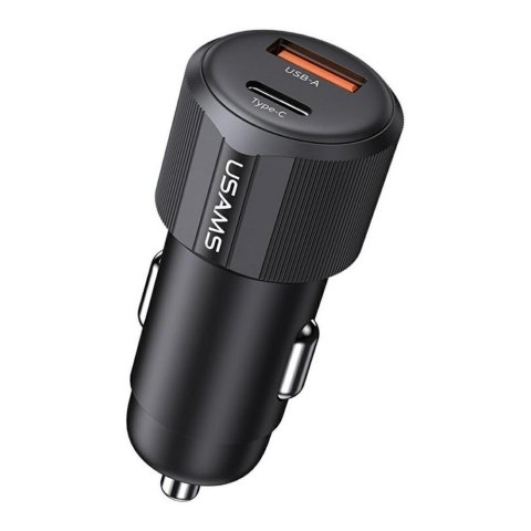 Ładowarka samochodowa Usams CC283 60W USB-A + USB-C PD Fast Charge