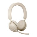 Słuchawki nauszne bezprzewodowe Jabra Evolve2 65 MS Stereo Link380c, beige
