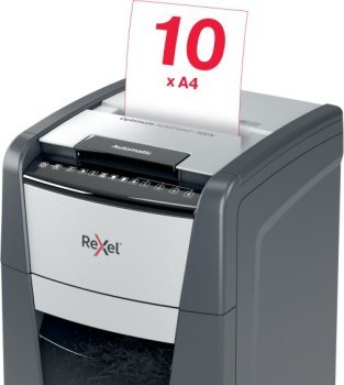 Rexel Niszczarka Optimum AutoFeed+ 300X (P-4) 300 kartek 60 l kosz