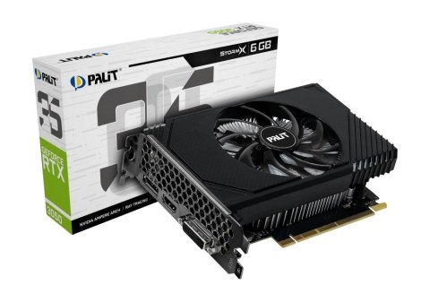 Palit Karta graficzna GeForce RTX 3050 StormX 6GB GDDR6 96bit DVI/DP/HDMI