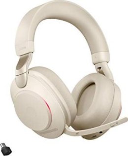 Słuchawki - Słuchawki bezprzewodowe Jabra Evolve 2 85 UC Stereo Stand Beige - 28599-989-888