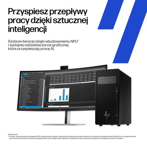 HP Z2 Tower G1i Workstation Ultra 7 265 vPro 16GB DDR5 5600 SSD512 RTX A400_4GB DVD-RW 500W W11Pro 3Y OnSite