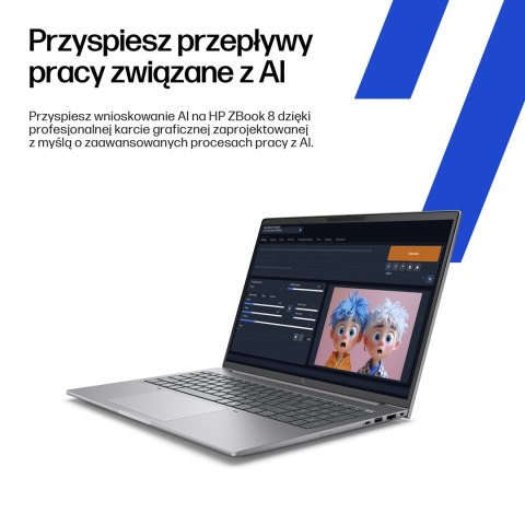 HP ZBook 8 G1i 14 Ultra 7 255H 14.0"WUXGA 400nits AG 16GB DDR5 6400 SSD1TB RTX 500 Ada_4GB Cam IR 5 Mpx AI 77Wh W11Pro 3Y OnSite