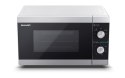 Kuchenka mikrofalowa SHARP YC-MS01E-S (800W; 20l; kolor srebrny) (WYPRZEDAŻ)