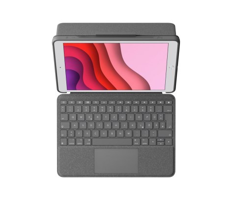Logitech Combo Touch QWERTZ Niemiecki Smart Connector Grafitowy