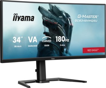 Iiyama G-Master GCB3484WQSU-B1 Red Eagle - 180Hz | UWQHD | 34'' | VA | 0,4ms