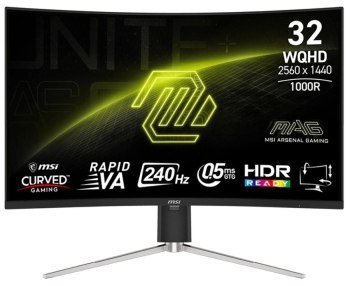 MSI MAG 325CQRXF E2 - 31.5'' | Rapid VA Curve 1000R | QHD | 0.5ms | 240Hz