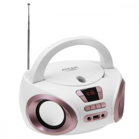 Adler Radio Boombox CD MP3 AD1181 biało-miedziany