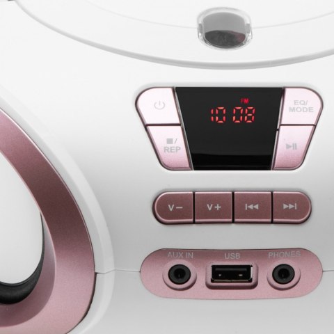 Adler Radio Boombox CD MP3 AD1181 biało-miedziany