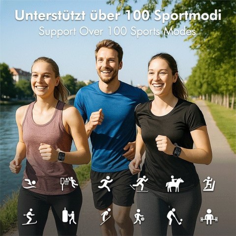 LogiLink Smartwatch LCD, BT5.2 IP68