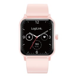 LogiLink Smartwatch LCD, BT5.2 IP68, różowy
