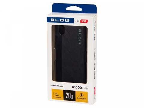 BLOW PowerBank 20WPB10B QC 20W 10000mAh Czarny