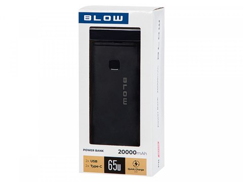 BLOW PowerBank 65WPB20G PD 65W 20000mAh Czarny