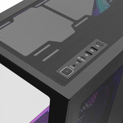 MODECOM Obudowa Volcano Space XL ARGB Full Tower 5 wentylatorów, czarna