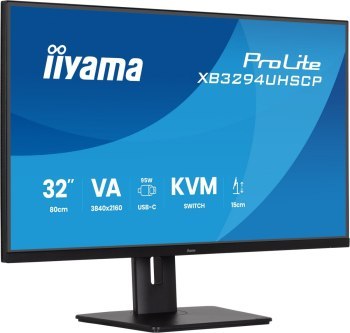 Iiyama ProLite XB3294UHSCP-B1 - 4K | KVM | USB-C PD 90W | 31.5''