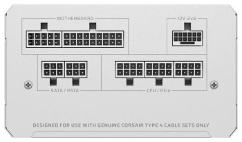 Zasilacz - Corsair RM850e 2025 RMe Series CP-9020293-EU White