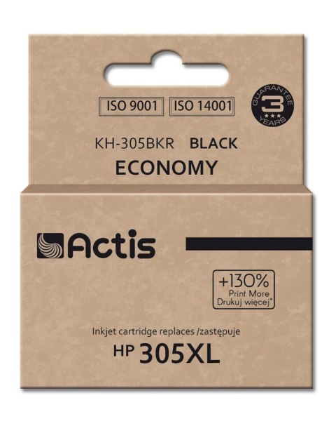 Actis KH-305BKR Tusz (zamiennik do HP 305XL 3YM62A; Standard; 20 ml; czarny) (WYPRZEDAŻ)