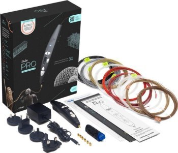 3Doodler Pro III z 9 szpulami filamentu i akcesoriami