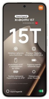 Smartfon Xiaomi 15T 12/512GB Gray