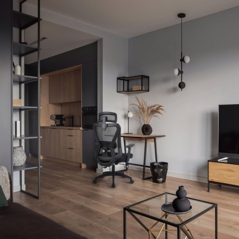 Ergonomiczny fotel biurowy ACTIVEJET T5 czarny (WYPRZEDAŻ)