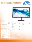 HP Inc. Monitor S3 Pro 322pv 21.45 FHD 9U5A2AA#ABB
