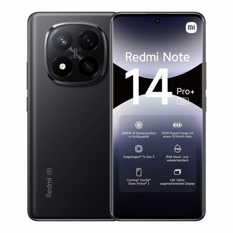 Smartfon Xiaomi Redmi Note 14 Pro+ 5G 8/256GB Midnight Black