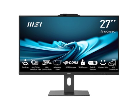 MSI AIO PRO AP272P 14M-495EU i7-14700 27" IPS LED FHD Non-Touch Anti-Glare 16GB SSD1TB M.2 AX211 WiFi 6E Windows 11 Pro Black