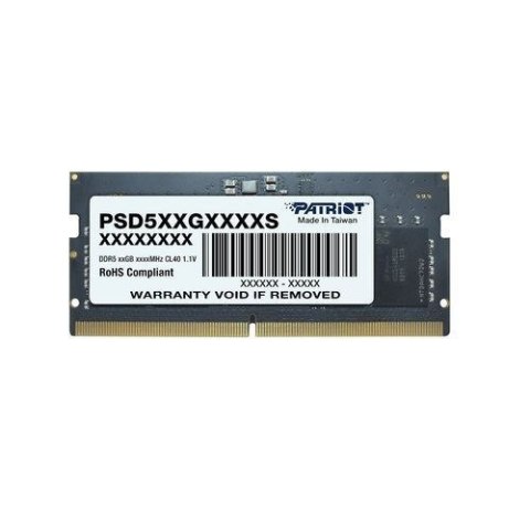 Pamięć PATRIOT (SODIMM/DDR5/16 GB/5600MHz/1.1V/46CL/SINGLE)