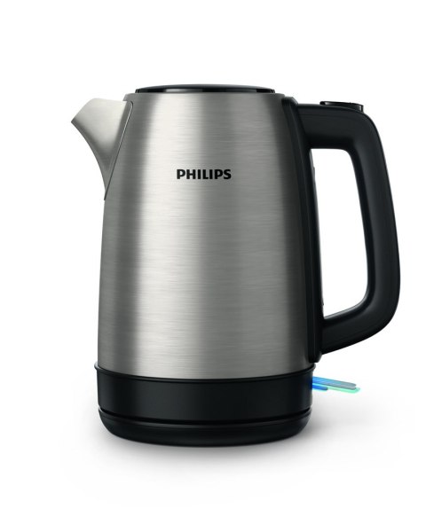Philips Daily Collection Metalowy czajnik 1,7 l — pokrywka z mech. sprężynowym i wskaźnik