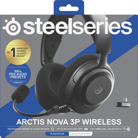 Słuchawki Steelseries Arctis Nova 3P Wireless for Playstation, Black